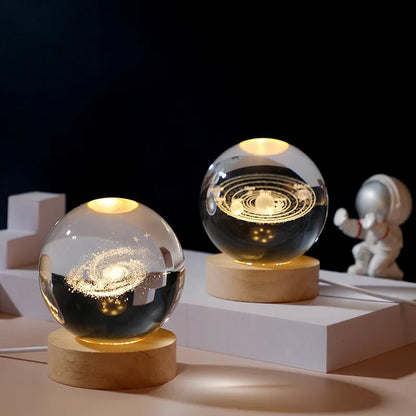 Crystal Ball Galaxy Lamp